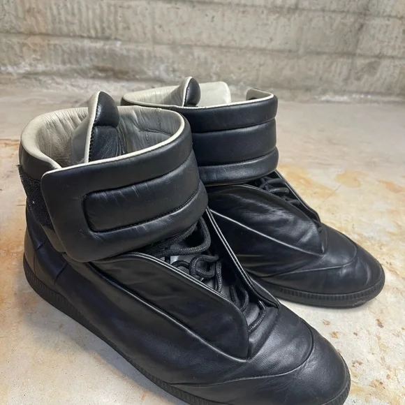 Maison Martin Margiela Black “Future” High-Top Sneakers - Picture 1 of 6